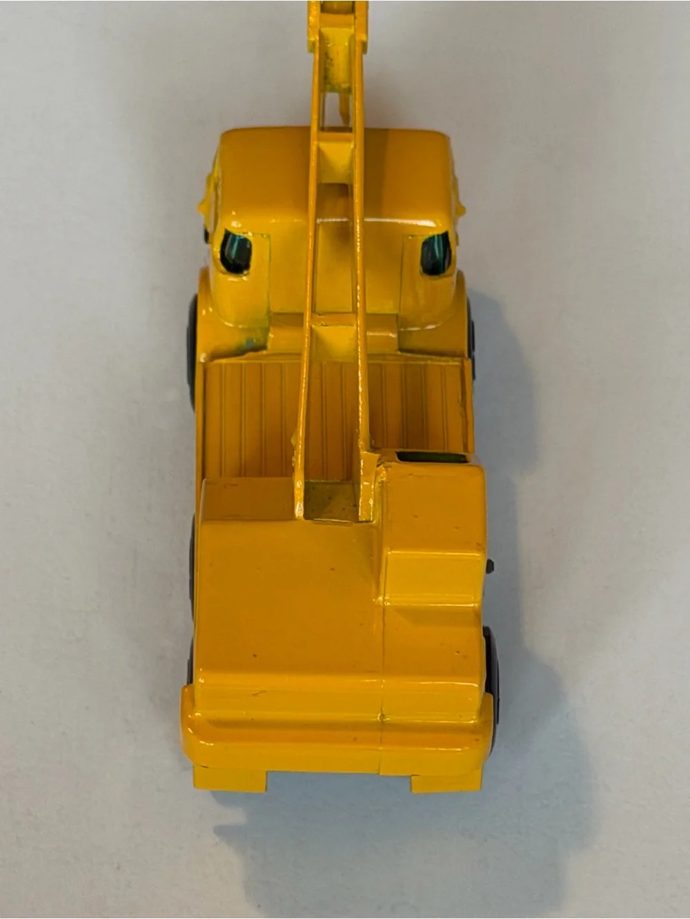Vintage Matchbox Superfast No 63 Dodge Crane Truck Yellow Lesney England